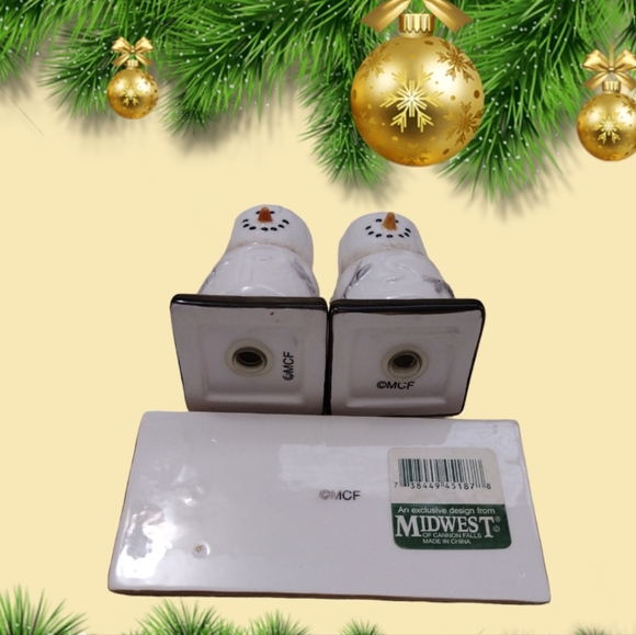 Vintage Midwest S'mores Christmas Salt & Pepper Shakers - Picture 3 of 5